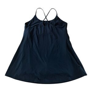 Halara Easy Peasy Dress 3X Black Criss Cross Back Flowy Swing